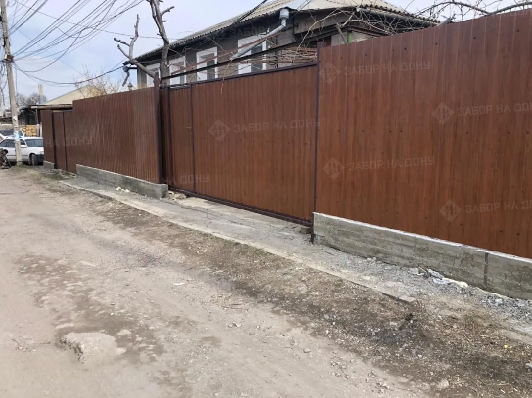 Откатные ворота с калиткой  в Морозовске